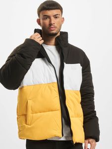funktionale Urban Classics Herren Jacke gesteppt 130 g/m² Schwarz/Weiß/Gelb