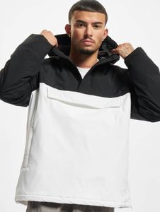 funktionale Urban Classics Herren Jacke Reißverschluss Taschen 110 g/m² Schwarz/Weiß