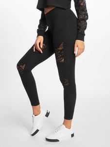 vielseitige URBAN CLASSICS Damen Hose Stretch 225 g/m² mit Baumwolle Schwarz