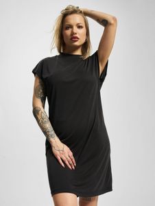 stilvolles Urban Classics Damen Kleid 200 g/m² Schwarz