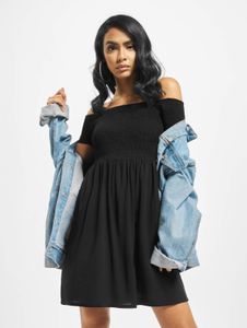 feminines Urban Classics Damen Kleid 115 g/m² Schwarz