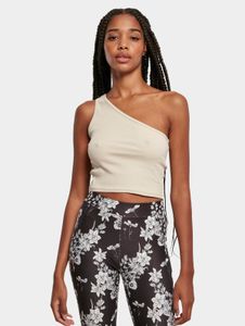 bequemes Urban Classics Damen T-Shirt Stretch 180 g/m² mit Baumwolle Beige