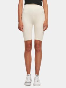 sommerliche Urban Classics Damen Shorts Stretch 270 g/m² mit Baumwolle Ecru-Weiß
