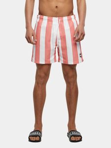 moderne Urban Classics Herren Hose Kordelzug Taschen 100 g/m² Weiß/Rot