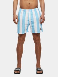 lässige Urban Classics Herren Hose Kordelzug Taschen 100 g/m² Weiß/Blau
