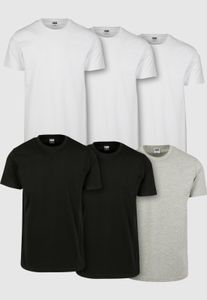modernes Urban Classics Herren T-Shirt 200 g/m² mit Baumwolle Schwarz/Weiß/Grau