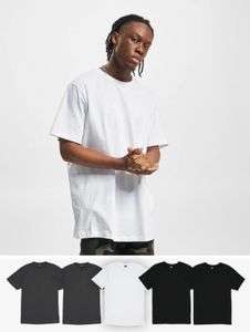 lässiges Urban Classics Herren T-Shirt 200 g/m² mit Baumwolle Schwarz/Grau/Weiß