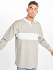 Polo homme Versatile Urban Classics, gris, en coton 330 g/m², avec poignets côtelés