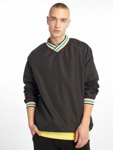weiches Urban Classics Herren Sweatshirt Reißverschluss Taschen 80 g/m² Schwarz