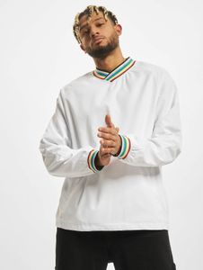 weiches URBAN CLASSICS Herren Sweatshirt Reißverschluss Taschen 80 g/m² Weiß