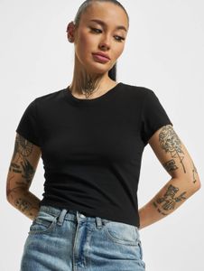 T-shirt elasticizzata da donna Modern Urban Classics, 180 g/m², cotone, nera