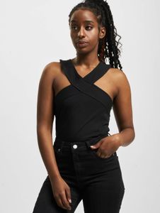 T-shirt sportiva da donna Urban Classics elasticizzata, 180 g/m² in cotone, nera