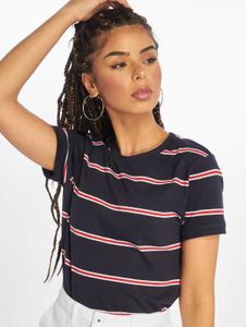 T-shirt femme Urban Classics confortable, 160 g/m², coton, bleu marine/rouge/blanc