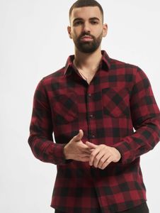 vielseitiges URBAN CLASSICS Herren Polo-Shirt 120 g/m² mit Baumwolle Schwarz/Rot