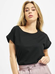 sportliches Urban Classics Damen T-Shirt 140 g/m² mit Baumwolle Schwarz