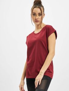 lässiges Urban Classics Damen T-Shirt 140 g/m² mit Baumwolle Rot