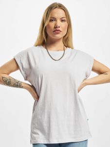 Camiseta deportiva Urban Classics para mujer, 140 g/m², de algodón, color violeta claro.