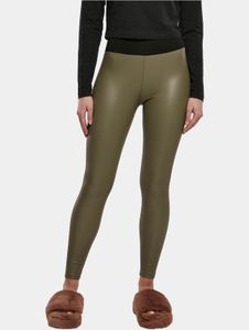 Comodi pantaloni da donna Urban Classics elasticizzati 280 g/m² color kaki