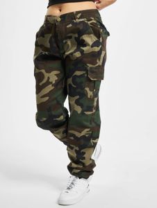 moderne Urban Classics Damen Jeans Stretch Reißverschluss Taschen mit Baumwolle Camouflage