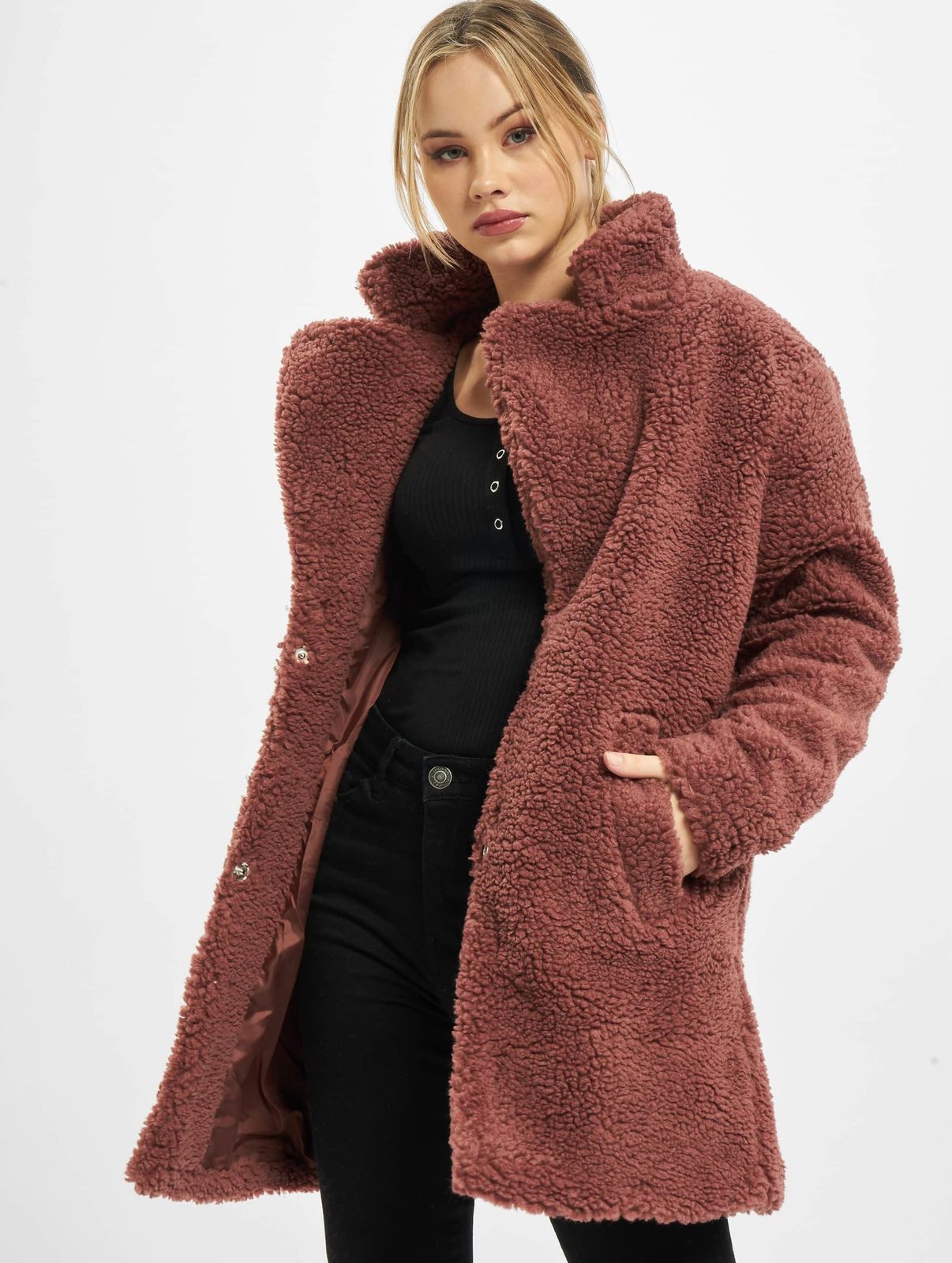 URBAN CLASSICS Damen Jacke Braun 350 g/m²