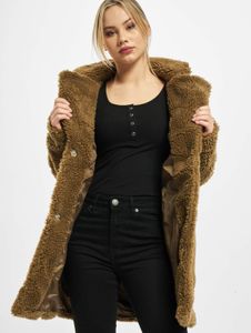 Chaqueta de mujer Simple Urban Classics, oversize con bolsillos, 350 g/m², marrón.