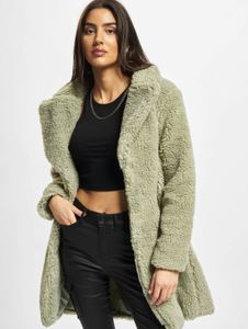 stylische Urban Classics Damen Jacke Taschen Oversize 350 g/m² Grün