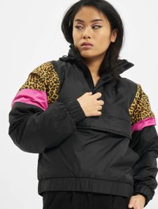 funktionale Urban Classics Damen Jacke Reißverschluss Kapuze 68 g/m² Schwarz