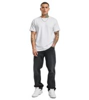 lässige URBAN CLASSICS Herren Jeans Loose Fit Denim Hose aus Baumwolle Grau/Schwarz