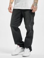 lässige URBAN CLASSICS Herren Jeans Loose Fit Denim Hose aus Baumwolle Grau/Schwarz