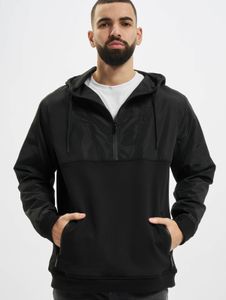 Felpa con cappuccio da uomo Urban Classics, morbida, con coulisse e tasche, 300 g/m² di cotone, nera.