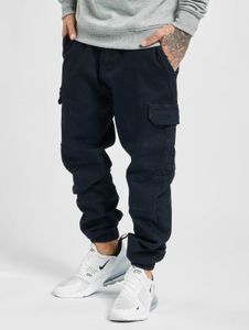 Jean stretch confortable URBAN CLASSICS pour homme, en coton noir, avec poches zippées