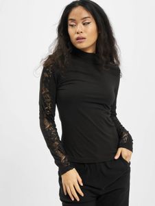 lässiges Urban Classics Damen Sweatshirt Stretch 180 g/m² mit Baumwolle Schwarz