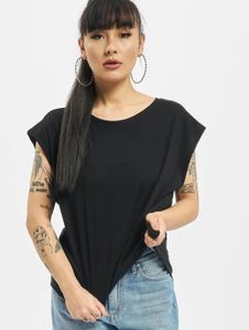 modernes Urban Classics Damen T-Shirt 140 g/m² mit Baumwolle Schwarz