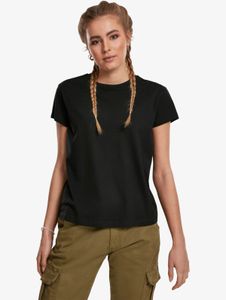 lässiges URBAN CLASSICS Damen T-Shirt 140 g/m² mit Baumwolle Schwarz