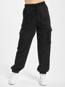 stylische URBAN CLASSICS Damen Jeans Kordelzug Reißverschluss 188 g/m² Schwarz