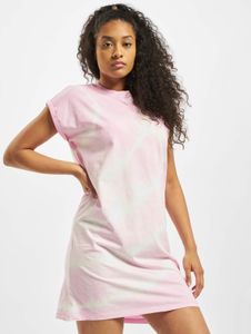 lässiges Urban Classics Damen T-Shirt 180 g/m² mit Baumwolle Weiß/Rosa