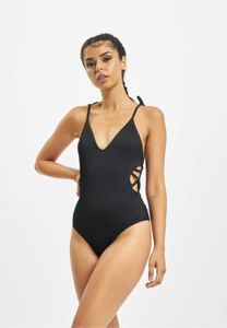Vestido femenino Urban Classics para mujer, tejido elástico de 280 g/m², negro.