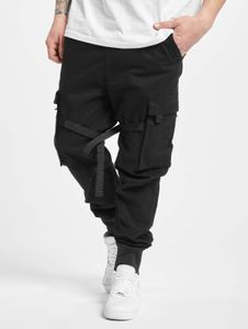 moderne Urban Classics Herren Jeans Stretch Kordelzug Taschen mit Baumwolle Schwarz