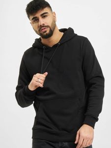 bequemer Urban Classics Herren Hoodie Kordelzug Rippstrick 300 g/m² mit Baumwolle Schwarz