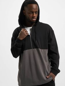 Felpa con cappuccio da uomo Urban Classics, morbida, con zip, foderata, 300 g/m² di cotone, antracite
