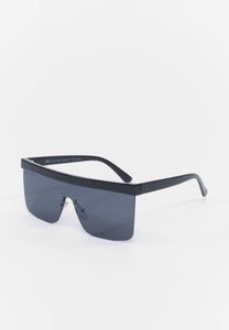Lunettes de soleil unisexes Cool Urban Classics, forme droite, noir et blanc