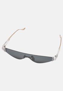 markante Urban Classics Unisex Sonnenbrille Transparent/Gold