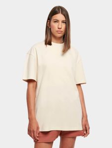 sportliches Urban Classics Damen T-Shirt Oversize 220 g/m² mit Baumwolle Ecru-Weiß
