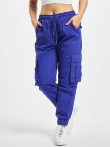 Modern Urban Classics women's jeans with drawstring and Velcro closure, 90 g/m², violet
