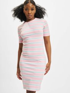 Abito femminile Urban Classics da donna, in tessuto elasticizzato 180 g/m² con cotone, rosa