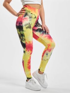 lässige Urban Classics Damen Hose Stretch 160 g/m² Gelb/Bunt