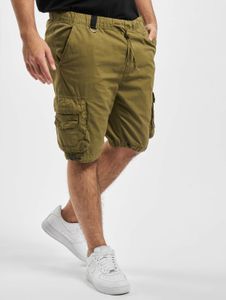 Lightweight Urban Classics men's shorts with drawstring and pockets, 200 g/m² cotton, khaki