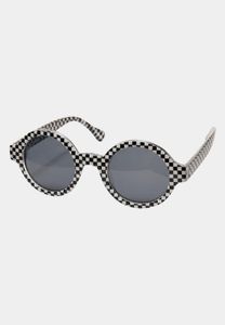 stylische Urban Classics Unisex Sonnenbrille Leo-Muster Schwarz/Weiß