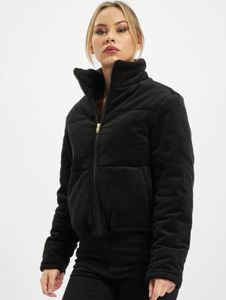 Chaqueta de mujer Modern Urban Classics con bolsillos con cremallera, algodón de 230 g/m², negra.