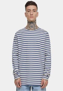 bequemes Urban Classics Herren Sweatshirt 180 g/m² mit Baumwolle Blau/Weiß